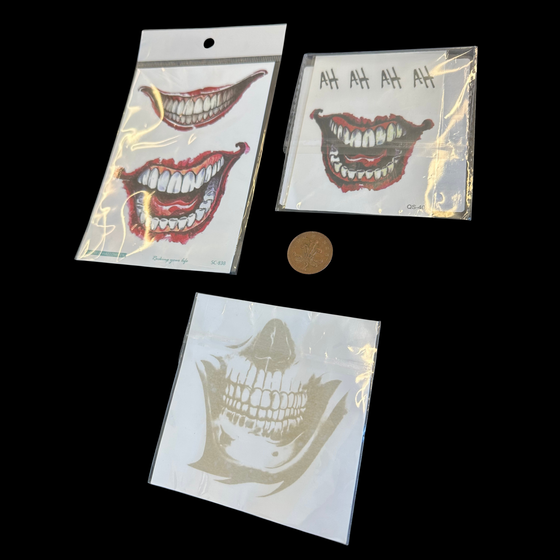 The Joker Smile Hand - Temporary Tattoo